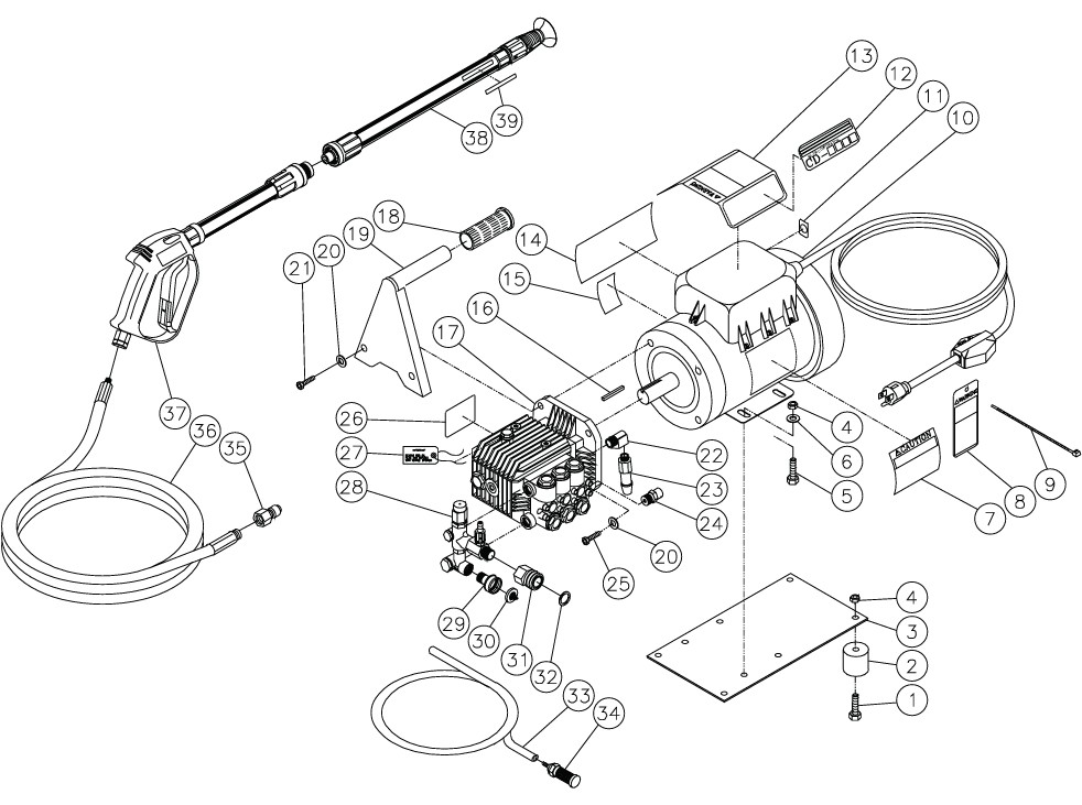 MITM CD-1002-0MUH power washer repair kits & manuals